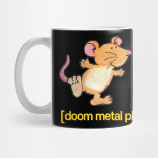 Doom Metal Playing / Cute Dancing Mouse Design Mug